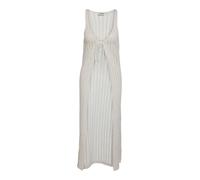Robe longue sans manches avec col en V et lacets, élégante