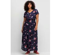 Robe longue - Sheego - marine à motifs MARINE À MOTIFS 52