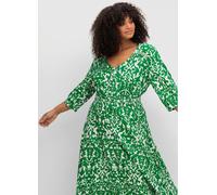Robe longue - Sheego - vert-blanc cassé VERT-BLANC CASSÉ 42