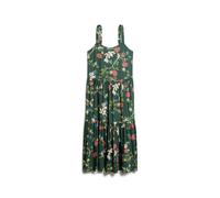 Robe longue tissée à volants femme Superdry Vert S
