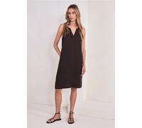 Street One Robe en Lin de Couleur Unie Marron Expresso 44