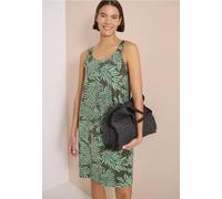 Robe longueur genou en jersey imprimé