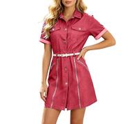 Robe Longueur Genoux Blanche Poudré Temoin Polo Coton Printemps Brétélle Ongi Mazettes Italienne Musulmane Collant Floral Animal Extravagante Forme from Trompette XS