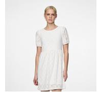 Robe manches courtes en broderie anglaise - PIECES - 17145520 3924 - Blanc - Femme - Adulte S