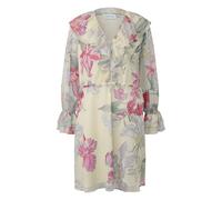 Robe manches longues à volants avec imprimé texturé femme COMMA Beige 48