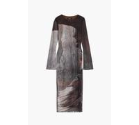 Desigual Robe manches longues femme Abyss Lacroix Gris Taille L
