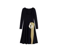 Desigual Robe écru / moutarde / noir, Taille 36