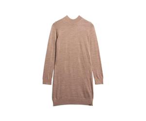 Robe manches longues mÃ©rinos femme Superdry Marron XL