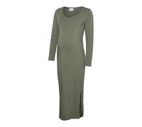 Mamalicious Eva Long Sleeve Midi Dress Vert S