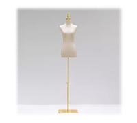 Robe mannequin femelle forme de vestige de vestiaire torse de vêtements de vestige de rack de rack de hauteur de mannequin réglable avec support en métal pour affichage de robe de vêtements, standan