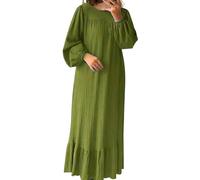 Robe Mariage Musulmane Kaftan 1 Piece Longueur Entière Couleur Unie Robe De Prière Musulmane Femme Manches Longues Élégante Idéal pour Jilbab Moyen-Orient Caftan Abaya Islam