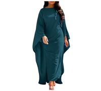 Robe Marocaine Musulmane Femme De Priere Abaya Hijab Dubai Tenue Indienne Pour Longue Ete Djellaba Kimono Caftan Marocain Musulman Mi Fluide Portefeuille Grande Taille
