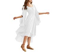 Robe Maxi d'été Sexy pour Femme 2025 Lin Et Coton Uni/Imprimée Fluide Ajustée Taille Décontracté Respirant Grandes Tailles Loose Fit Trendy Pas Cher