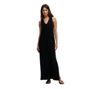 Superdry Laddered Jersey Maxi Sleeveless Long Dress Noir L Femme