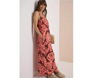 Robe maxi imprimée à col V