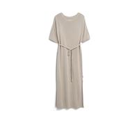 Robe maxi mÃ©lange de lin maillÃ© femme Armedangels Marron L