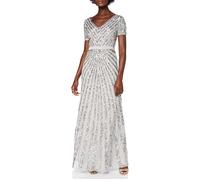 Robe Maxi - MAYA DELUXE - AZ2624-MM-SFTGREY - Manches Courtes - 100% Polyester - Gris 42