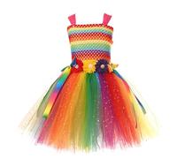 Robe Maxi pour Fille Printemps sans Manches Enfant Filles Tulle Robes de Soirée Fête Robe Danse Fête Princesse Dress Vêtements Pageant baptême Robes Princesse Mariage d'anniversaire