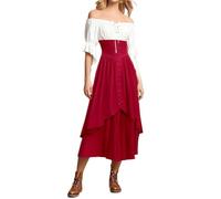 Robe Médiévale Costume Halloween Femme Deguisement Medieval Déguisement Princesse Adulte Noire Sorciere Grande Taille Versailles Empire À Capuche Gothique 2Xl Cendrillon Renaissance Carnaval Venise