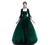 Robe médiévale de la reine Victoria pour femme - Robe rococo victorienne du 18e siècle - Robes de période historique de la Renaissance - Robes de bal de la guerre civile médiévale de bal Marie