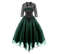 Robe Médiévale Femme Deguisement Cosplay Grande Taille Carnaval Robes Costume Moyen Age Princesse Adulte Tenue Vêtements Déguisement Longue Noire Film Culte Raiponce Medieval
