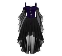 Robe Medievale Femme Dentelle Grande Taille Victorienne Steampunk Gothique Vintage Medievale Steampunk Costume MéDiéVal Femmes DéGuisement Victorienne DéGuisements Dress Halloween Renaissance