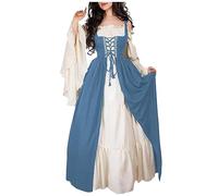 Robe Médiévale Femme Pirate Mariee Deguisement Halloween Adolescent Infirmiere Grande Longue Citrouille Sexy Drole Cosplay Princesse Deguisement Faucheuse Nonne Gothique Costumes d'halloween L