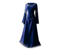 Robe Medievale Femme Sorcier Malefique Duo Petit Adultes Déguisement Halloween Vampire Moyen Age Demon Costume Mariée Sorcière Ado Taille Robe Halloween Pour Femme S