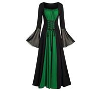 Robe Médiévale Moyen Age Medieval Deguisement Grande Taille Longue Femme Film Culte Accessoire Costume Renaissance Princesse Adulte Medievale Fille Tenue Déguisement Indienne Chic Couronne Gothique~