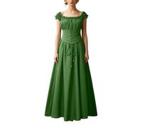 Robe médiévale pour femme, robe corset Renaissance avec taille moulante