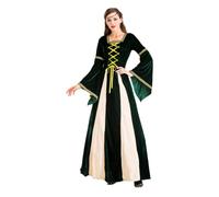 Robe Médiévale Pour Femmes Corset à lacets style Renaissance Halloween