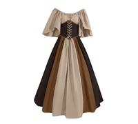 Robe Médiévale pour Femmes Rétro Renaissance Deguisement Victorienne Renaissance gothique Steampunk Gothique Vintage Medievale Fête Gothique Carnaval Halloween Grande Taille Robe de Soirée Cocktail