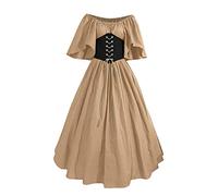 Robe Médiévale pour Femmes Rétro Renaissance Deguisement Victorienne Renaissance gothique Steampunk Gothique Vintage Medievale Fête Gothique Carnaval Halloween Grande Taille Robe de Soirée Cocktail