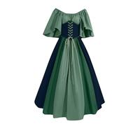 Robe Médiévale pour Femmes Rétro Renaissance Deguisement Victorienne Renaissance gothique Steampunk Gothique Vintage Medievale Fête Gothique Carnaval Halloween Grande Taille Robe de Soirée Cocktail