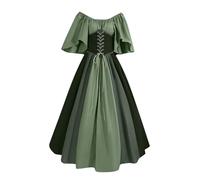 Robe Médiévale pour Femmes Rétro Renaissance Deguisement Victorienne Renaissance gothique Steampunk Gothique Vintage Medievale Fête Gothique Carnaval Halloween Grande Taille Robe de Soirée Cocktail