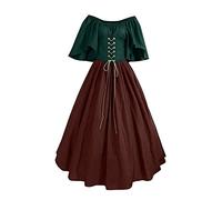 Robe Médiévale pour Femmes Rétro Renaissance Deguisement Victorienne Renaissance gothique Steampunk Gothique Vintage Medievale Fête Gothique Carnaval Halloween Grande Taille Robe de Soirée Cocktail