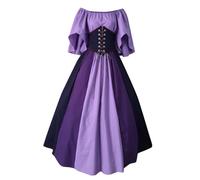 Robe Médiévale pour Femmes Rétro Renaissance Deguisement Victorienne Renaissance gothique Steampunk Gothique Vintage Medievale Fête Gothique Carnaval Halloween Grande Taille Robe de Soirée Cocktail
