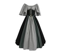Robe Médiévale pour Femmes Rétro Renaissance Deguisement Victorienne Renaissance gothique Steampunk Gothique Vintage Medievale Fête Gothique Carnaval Halloween Grande Taille Robe de Soirée Cocktail