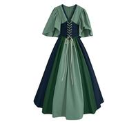 Robe Médiévale pour Femmes Rétro Renaissance Deguisement Victorienne Renaissance gothique Steampunk Gothique Vintage Medievale Fête Gothique Carnaval Halloween Grande Taille Robe de Soirée Cocktail
