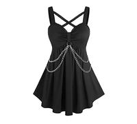 Robe Medievale Steampunk Femme Corset Bustiers et Robes à Bretelles Manches en dentelle Elegant A-Line Victorienne Steampunk Gothique deguisement Grande Taille Robe de Bal pour Carnaval Pas Cher