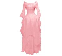 Robe Médiévale Une Fée Adulte Costume Robe Medievale Femme Grande Taille XXXL Velours Vert Deguisement Moyen Age Costume Femme Chic Voyante Velours en Velour Rouge Deguisement Elfe Adulte Disfraz