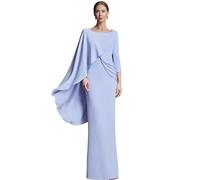 Robe Mere De La Mariee Robe de mariée formelle, élégante, fourreau, robe soirée, longue, en mousseline, for mère la(16W)