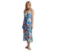 Superdry Vintage Midi Slip Sleeveless Dress Bleu M Femme