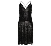 Robe mi-longue Ã enfiler plongeante avec sequins femme Superdry Noir S