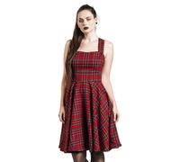 Robe mi-longue de Hell Bunny - Robe Salopette Irvine - XS à 4XL - pour Femme - rouge 3XL