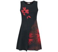 Robe mi-longue de Innocent - Robe Maya - M à 3XL - pour Femme - noir/rouge XL