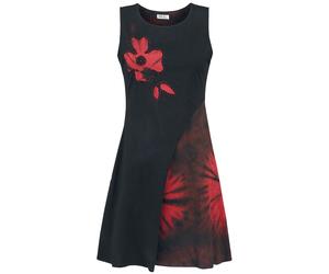 Robe mi-longue de Innocent - Robe Maya - M à 4XL - pour Femme - noir/rouge 3XL