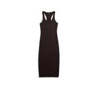 Superdry Scoop Neck Jersey Midi Sleeveless Dress Marron L Femme