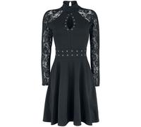 Robe mi-longue Gothic de Gothicana by EMP - Robe Dentelle Retroussée - S à XXL - pour Femme - noir M