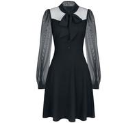 Robe mi-longue Gothic de Hell Bunny - Robe Mi-Longue Darcia - XS à 4XL - pour Femme - noir M